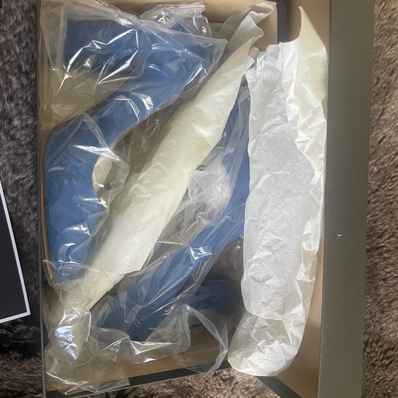 J. Crew Royal Blue Suede Block Heel Pump - Picture 2 of 8